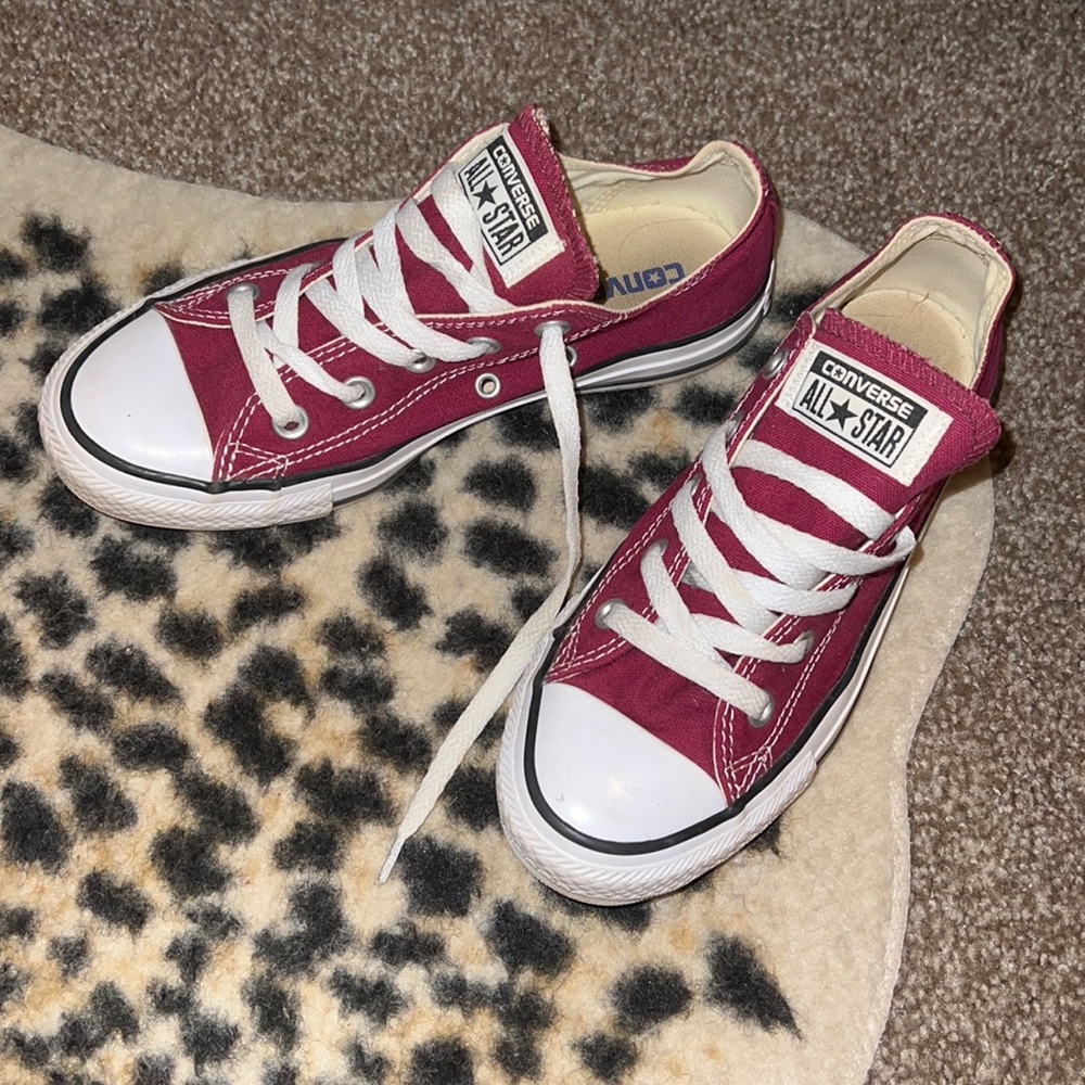 Burgundy Converse